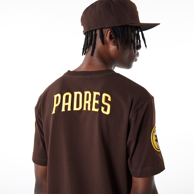 Camiseta New Era San Diego Padres MLB Logo Select Marrom | WY5617089