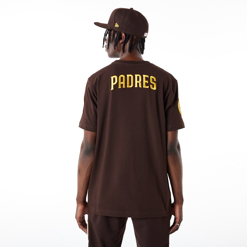 Camiseta New Era San Diego Padres MLB Logo Select Marrom | WY5617089