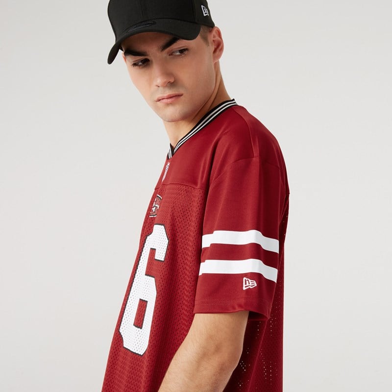 Camiseta New Era San Francisco 49ers Oversized Jersey Rojos | FH5206148