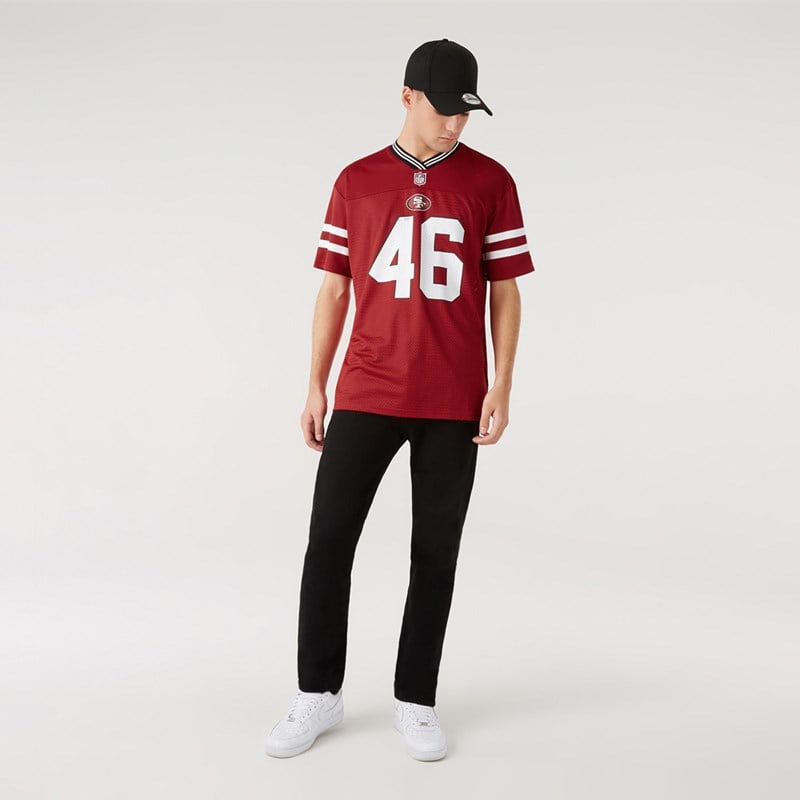 Camiseta New Era San Francisco 49ers Oversized Jersey Rojos | FH5206148