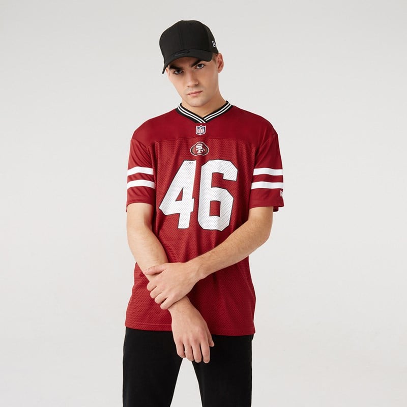 Camiseta New Era San Francisco 49ers Oversized Jersey Rojos | FH5206148