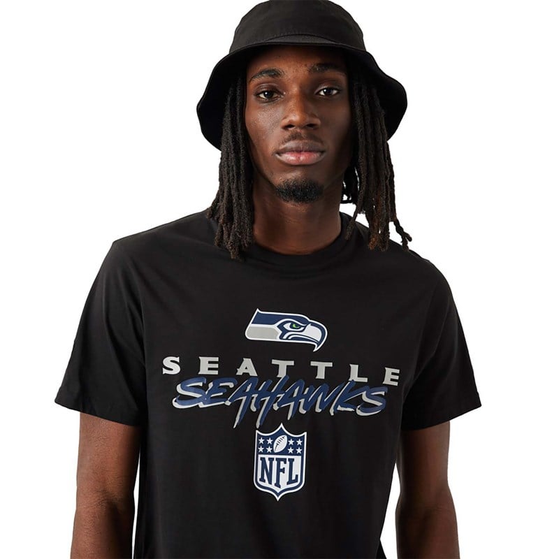 Camiseta New Era Seattle Seahawks NFL Script Negros | WT3874921