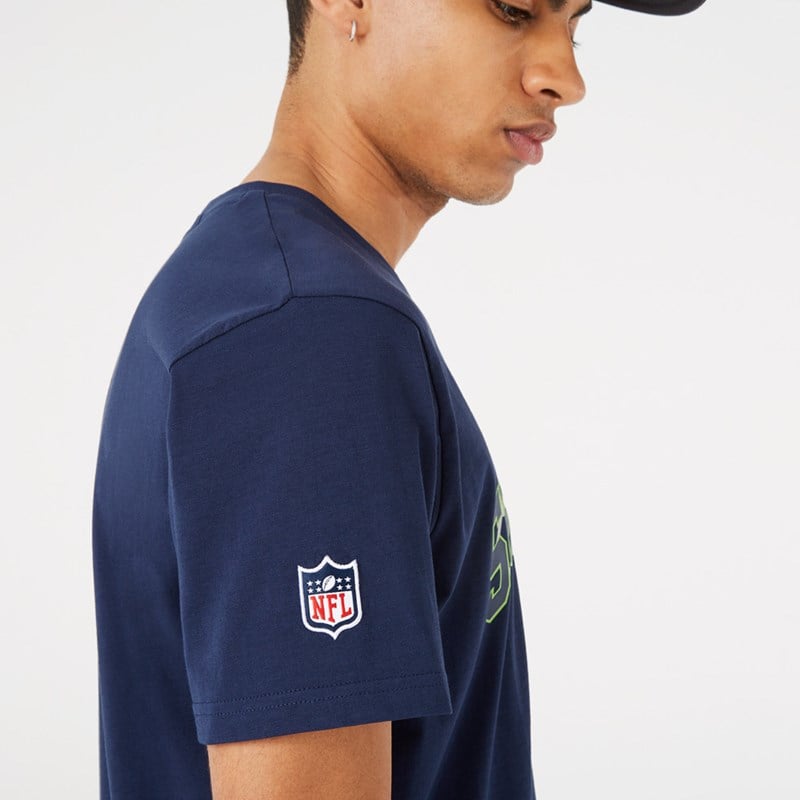 Camiseta New Era Seattle Seahawks NFL Team Logo Azules | DY9178406