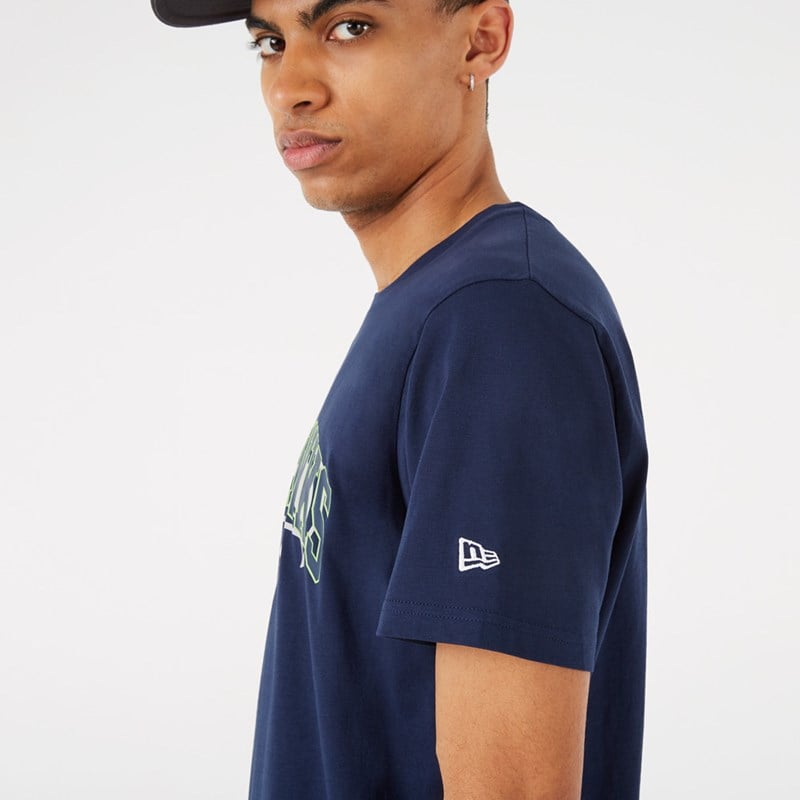 Camiseta New Era Seattle Seahawks NFL Team Logo Azules | DY9178406