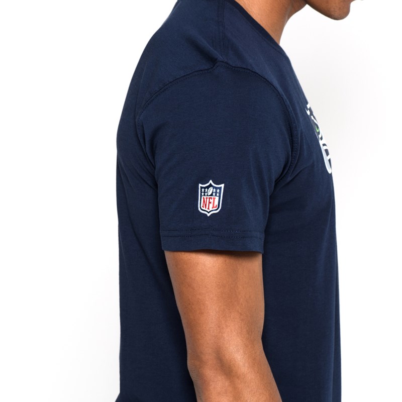 Camiseta New Era Seattle Seahawks Team Logo Azules | IO4639712