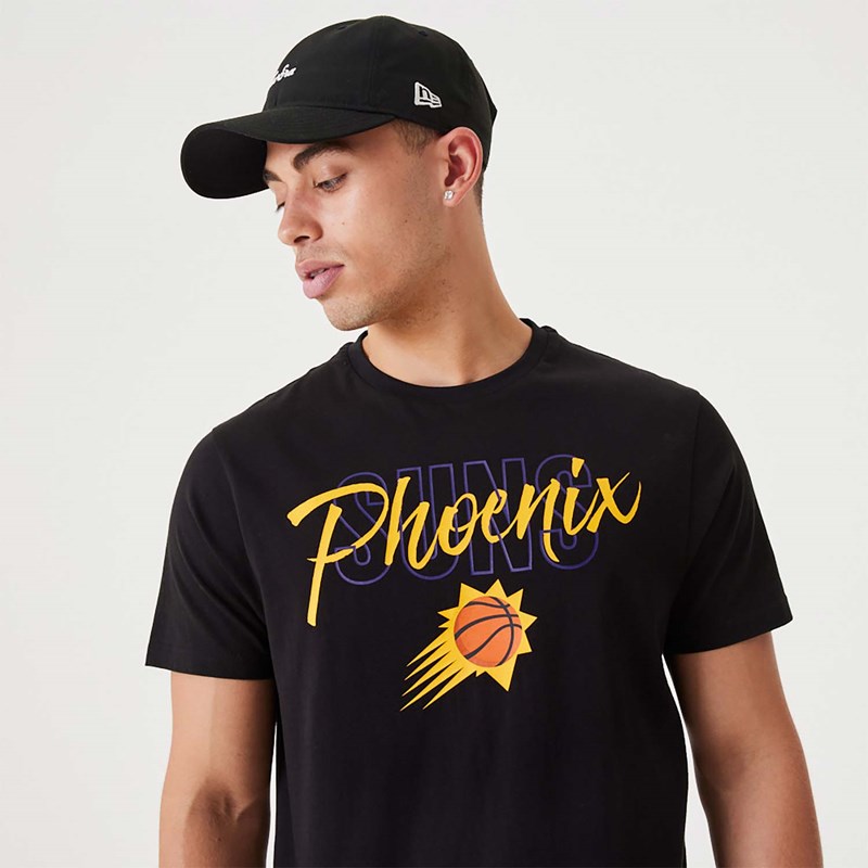 Camiseta New Era Suns NBA Script Negros | KW2039867