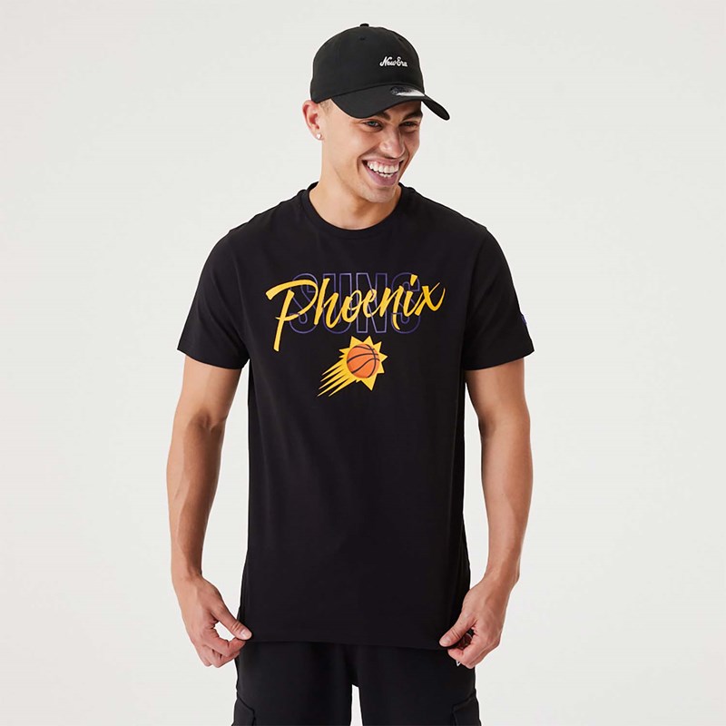 Camiseta New Era Suns NBA Script Negros | KW2039867