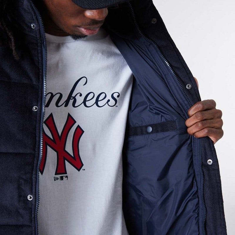 Chaquetas New Era New York Yankees MLB Cord Puffer Azules | VF9508672