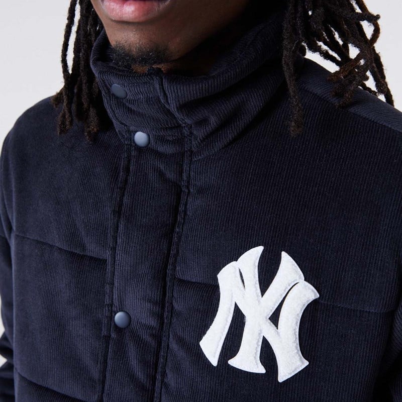 Chaquetas New Era New York Yankees MLB Cord Puffer Azules | VF9508672