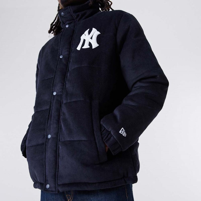 Chaquetas New Era New York Yankees MLB Cord Puffer Azules | VF9508672