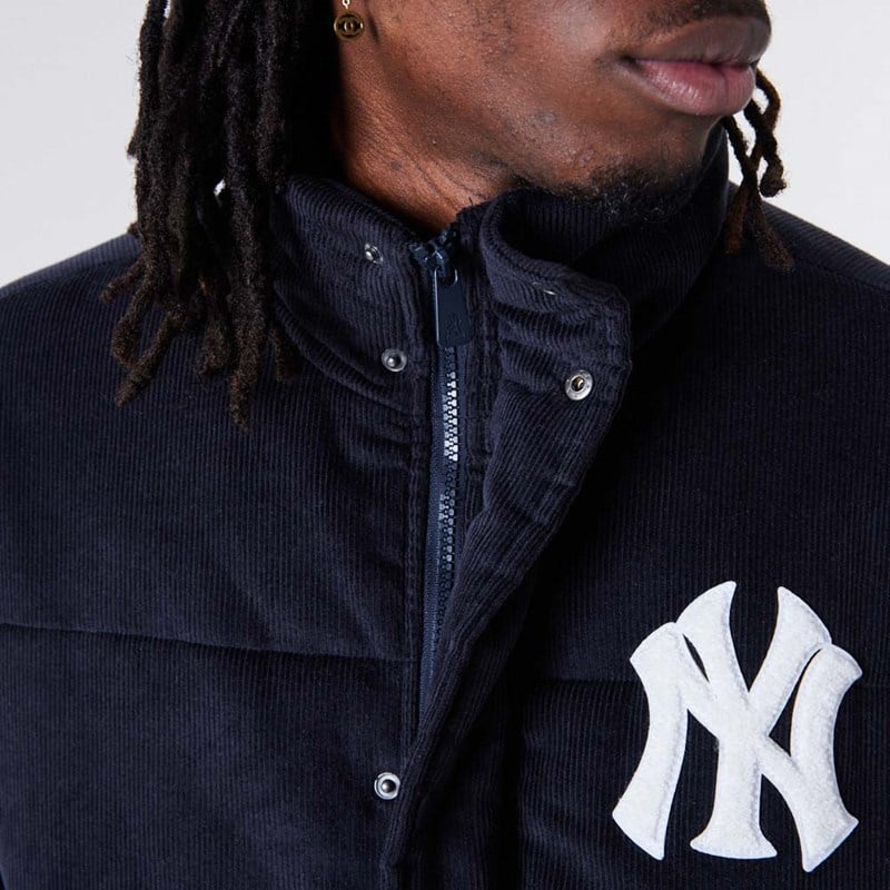 Chaquetas New Era New York Yankees MLB Cord Puffer Azules | VF9508672