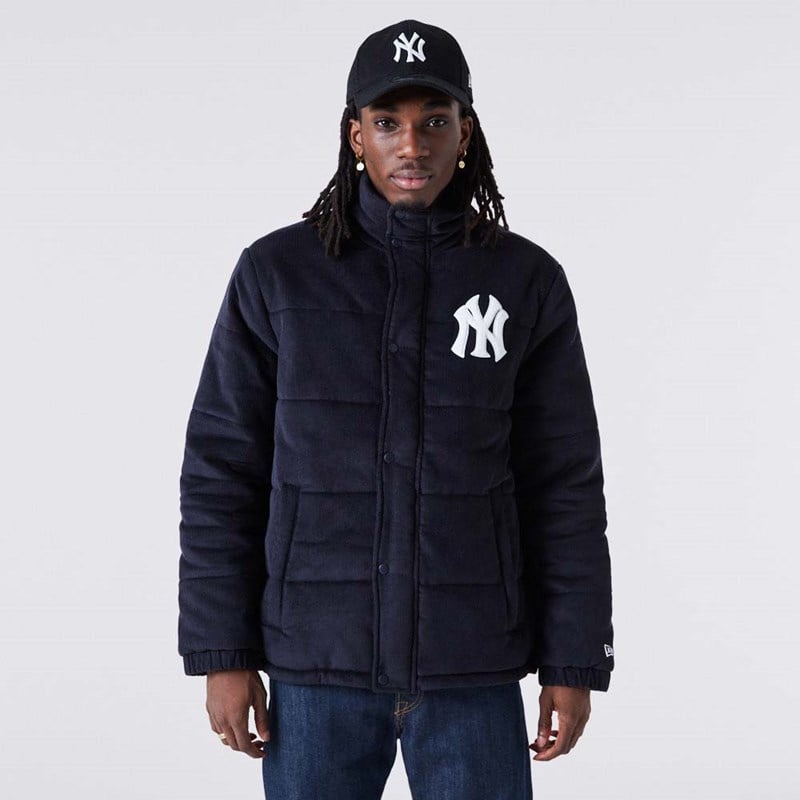 Chaquetas New Era New York Yankees MLB Cord Puffer Azules | VF9508672