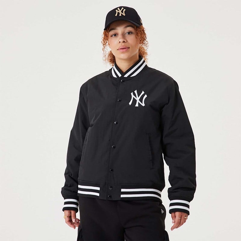 Chaquetas New Era New York Yankees MLB Team Logo Bomber Negros | JR1892346