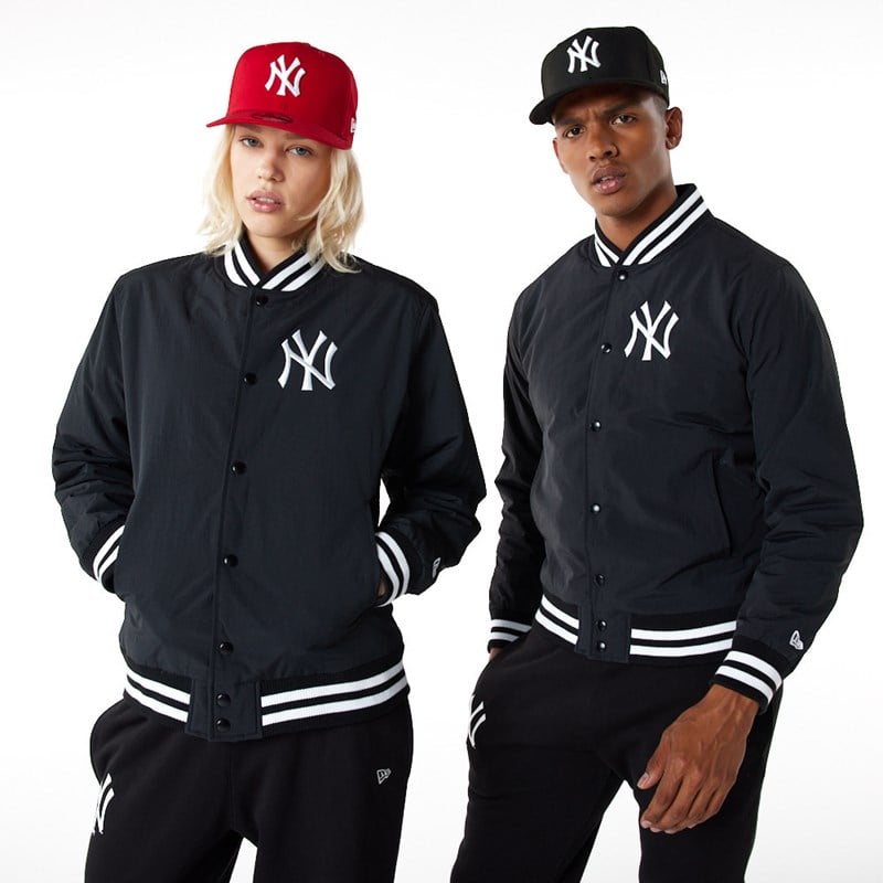 Chaquetas New Era New York Yankees Team Logo Bomber Negros | JY1078934