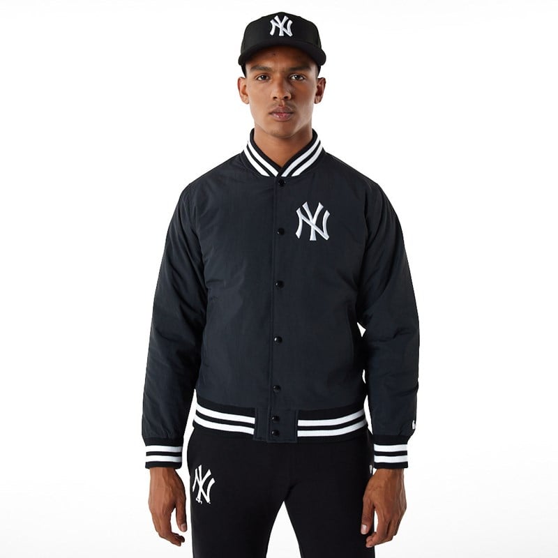 Chaquetas New Era New York Yankees Team Logo Bomber Negros | JY1078934