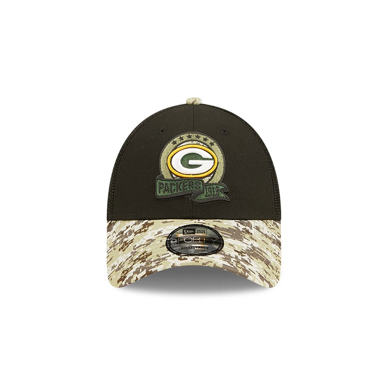 Gorras De Camionero New Era Bay Packers NFL Salute To Service Gorras Negros | MJ5398217