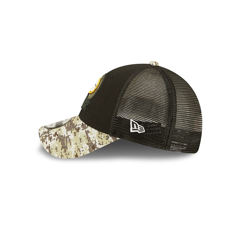 Gorras De Camionero New Era Bay Packers NFL Salute To Service Gorras Negros | MJ5398217