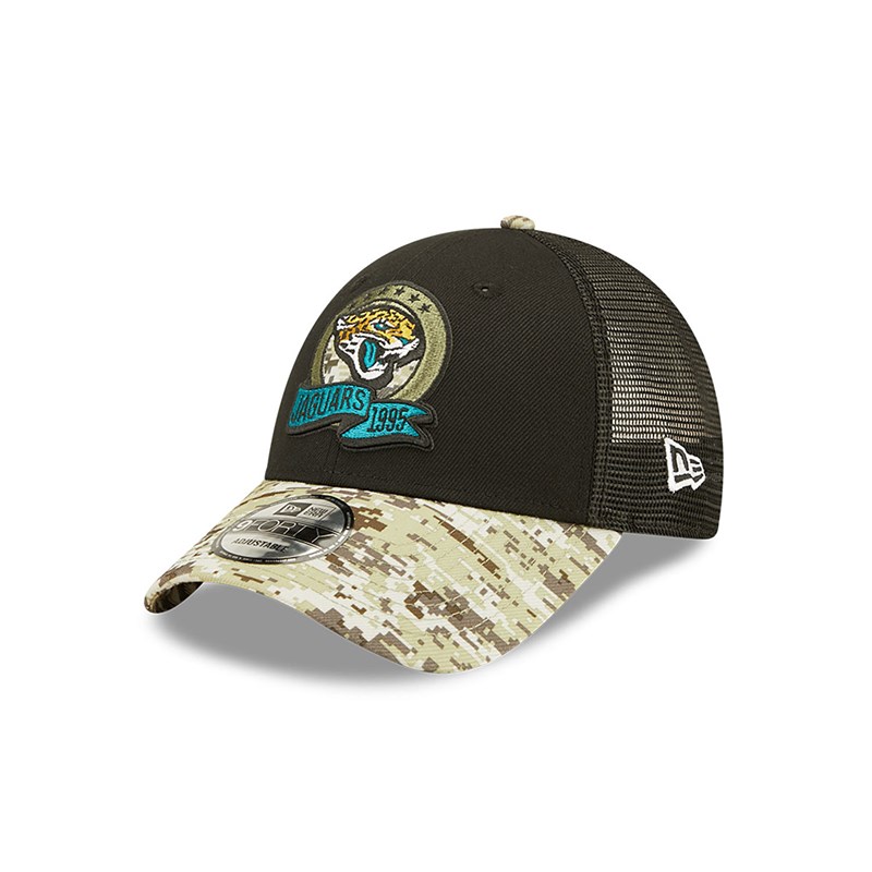 Gorras De Camionero New Era Jacksonville Jaguars NFL Salute To Service Gorras Negros | FN9735012