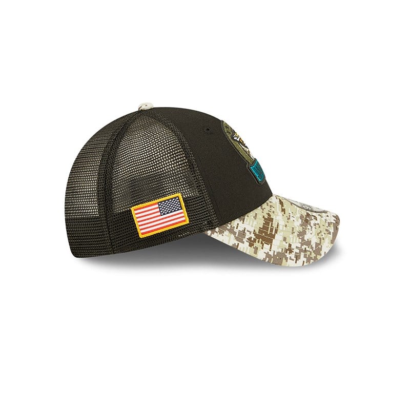 Gorras De Camionero New Era Jacksonville Jaguars NFL Salute To Service Gorras Negros | FN9735012