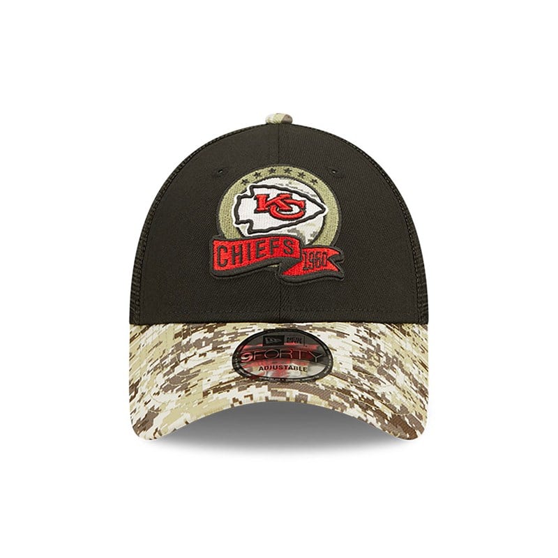 Gorras De Camionero New Era Kansas City Chiefs NFL Salute To Service Gorras Negros | IE4659201