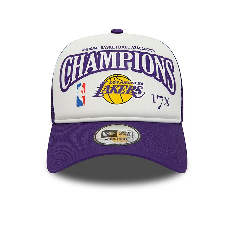 Gorras De Camionero New Era La Lakers League Champons A-frame Gorras Morados | NU9157084