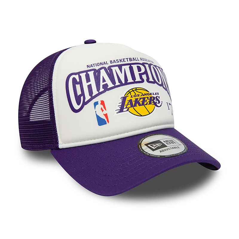 Gorras De Camionero New Era La Lakers League Champons A-frame Gorras Morados | NU9157084