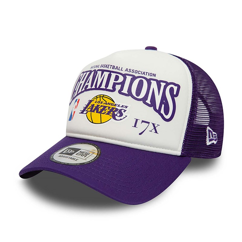 Gorras De Camionero New Era La Lakers League Champons A-frame Gorras Morados | NU9157084