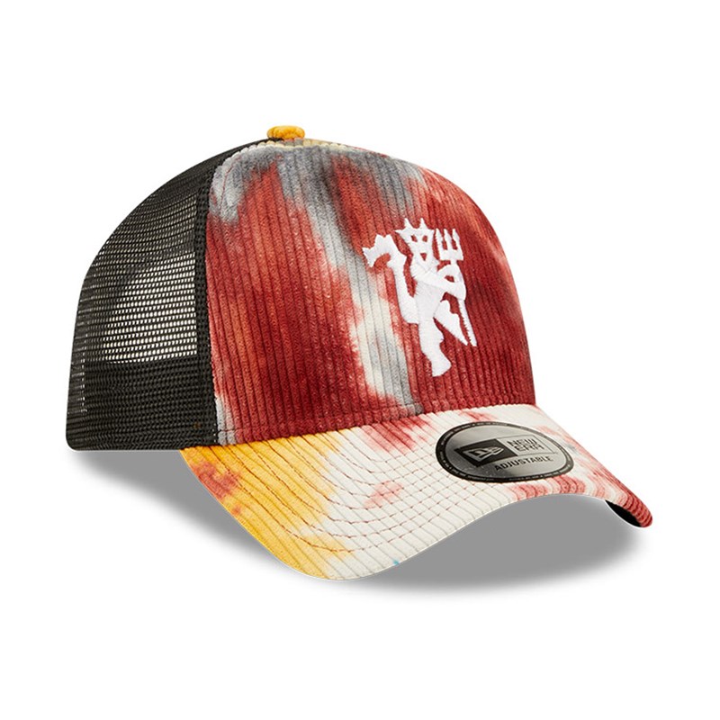 Gorras De Camionero New Era Manchester United Tie Dye Cord A-frame Gorras Multi | ES6819720