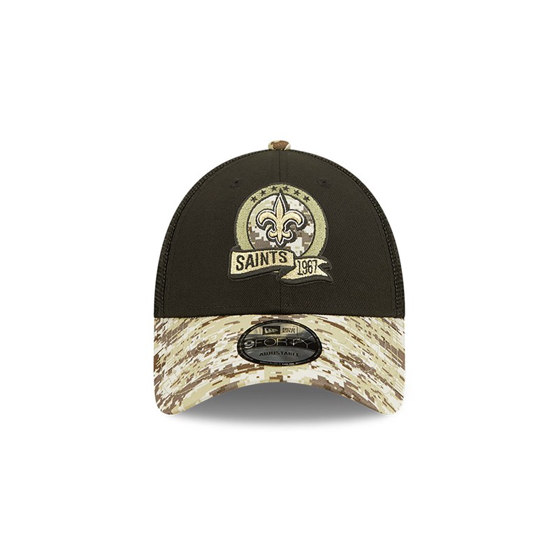 Gorras De Camionero New Era New Orleans Saints NFL Salute To Service Gorras Negros | HA6184395