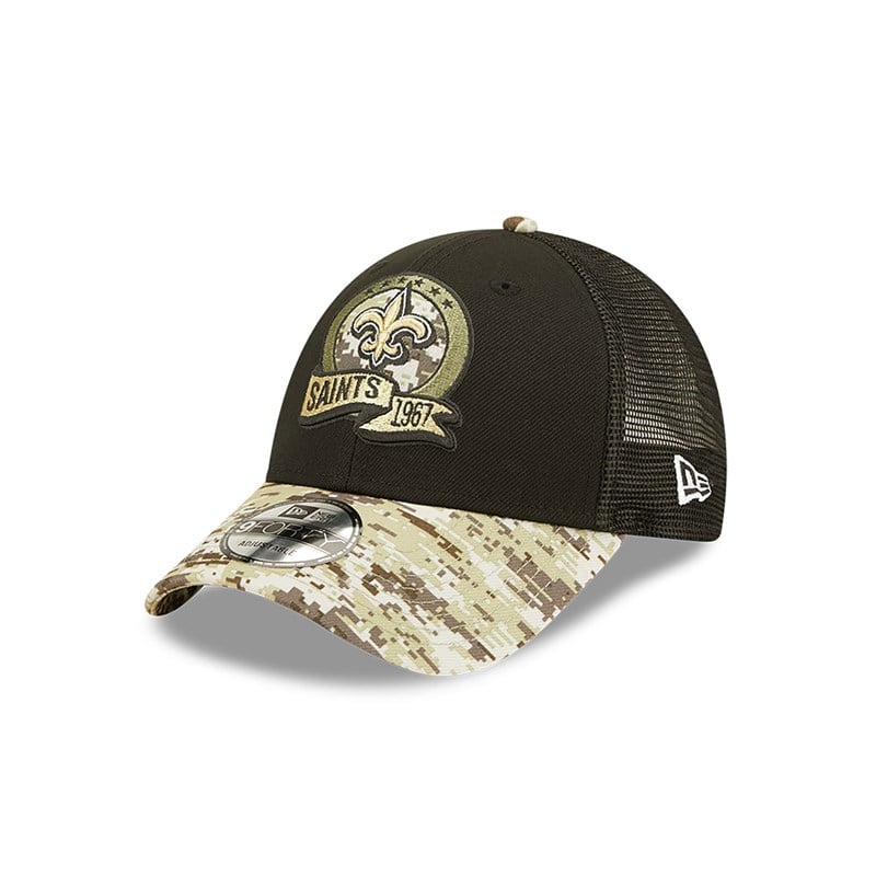 Gorras De Camionero New Era New Orleans Saints NFL Salute To Service Gorras Negros | HA6184395