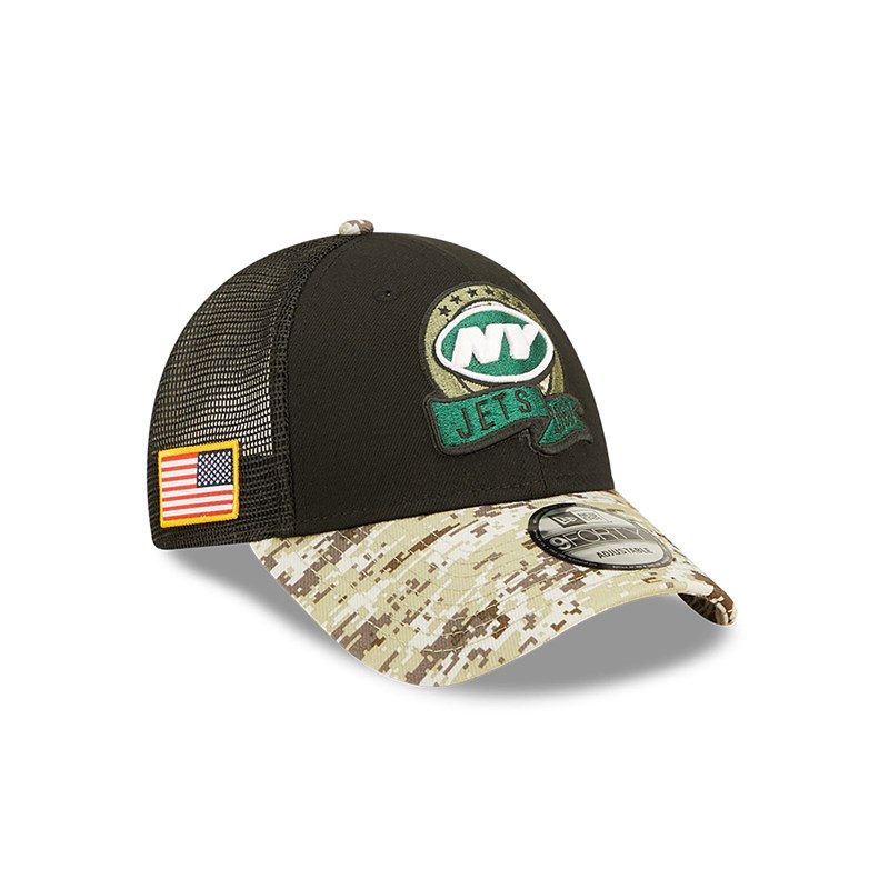 Gorras De Camionero New Era New York Jets NFL Salute To Service Gorras Negros | FL1042783