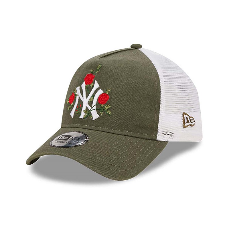 Gorras De Camionero New Era New York Yankees A-frame Gorras Verdes | PL2416305