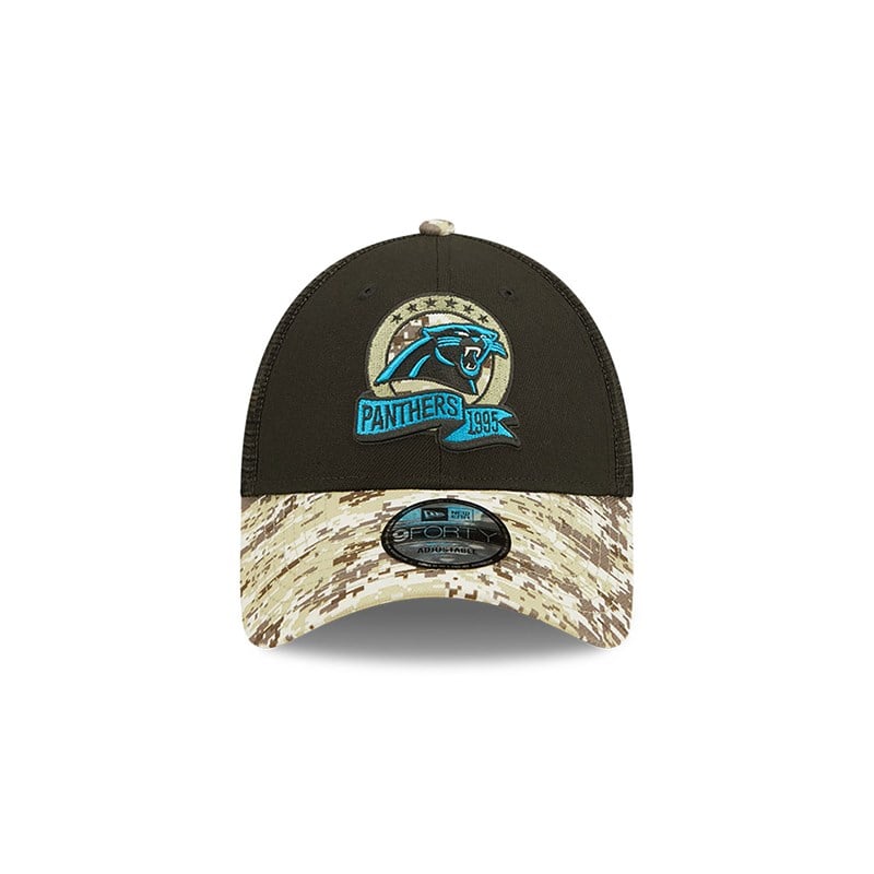 Gorras De Camionero New Era Panthers NFL Salute To Service Gorras Negros | YC6859421