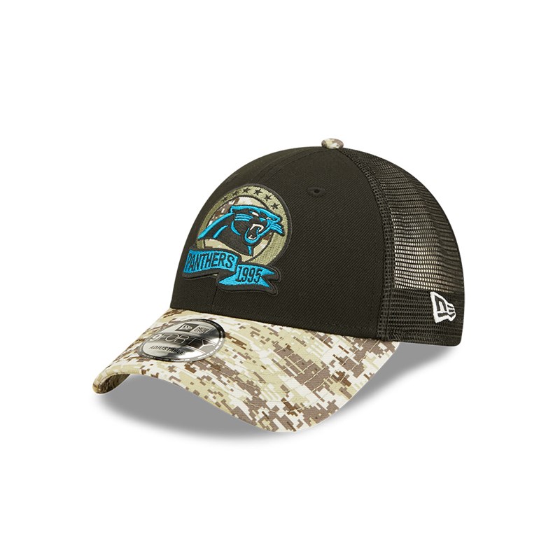 Gorras De Camionero New Era Panthers NFL Salute To Service Gorras Negros | YC6859421