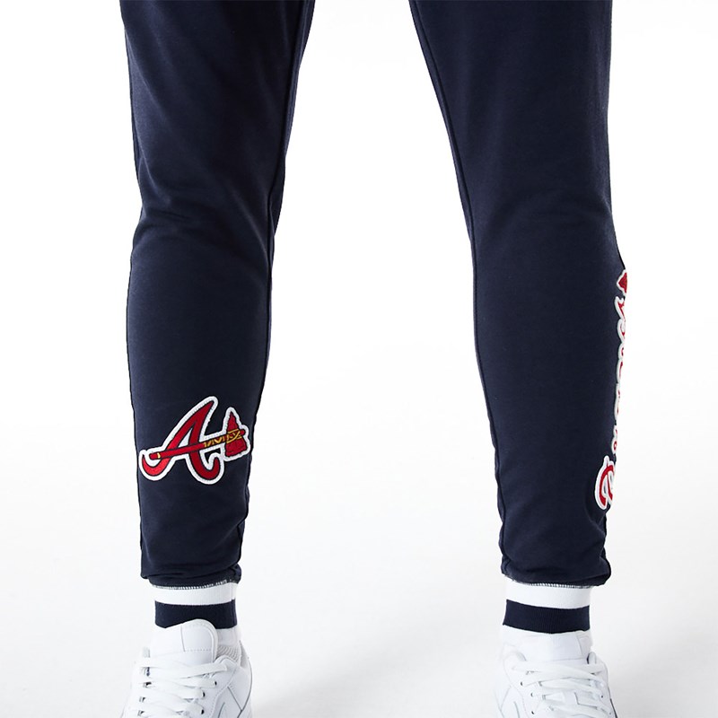 Pantalones Jogger New Era Atlanta Braves MLB Logo Select Azules | KY0617982