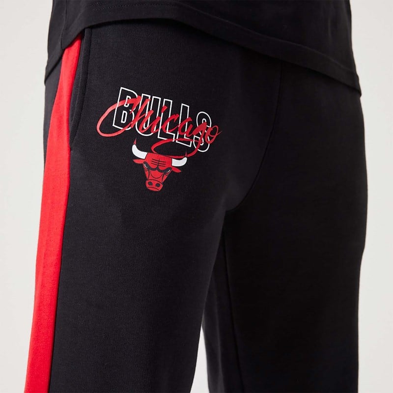 Pantalones Jogger New Era Chicago Bulls NBA Script Negros | HV5634809