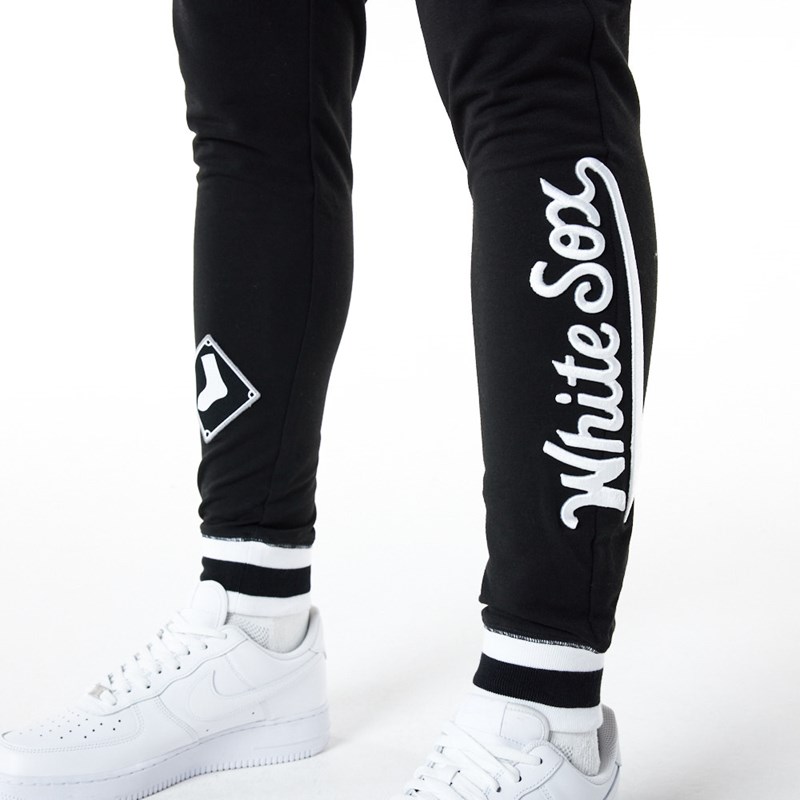 Pantalones Jogger New Era Chicago Sox MLB Logo Select Negros | WF8742056