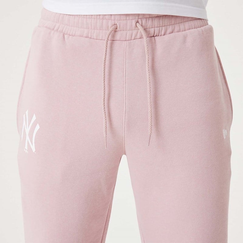 Pantalones Jogger New Era New York Yankees MLB League Essential Pastel Rosas | BW2497836