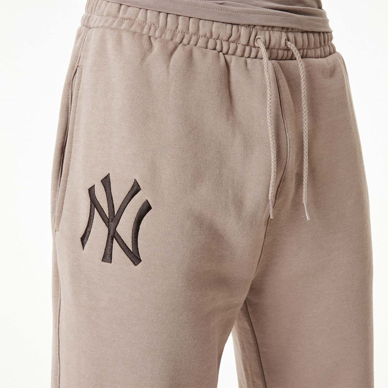 Pantalones Jogger New Era New York Yankees MLB Embroidered Logo Marrom | SJ7594632