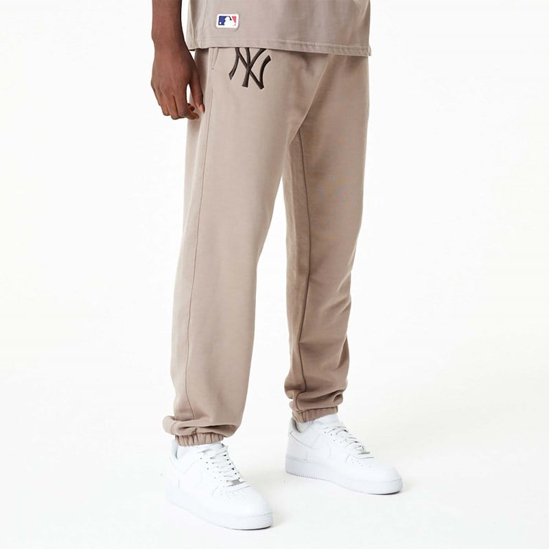 Pantalones Jogger New Era New York Yankees MLB Embroidered Logo Marrom | SJ7594632