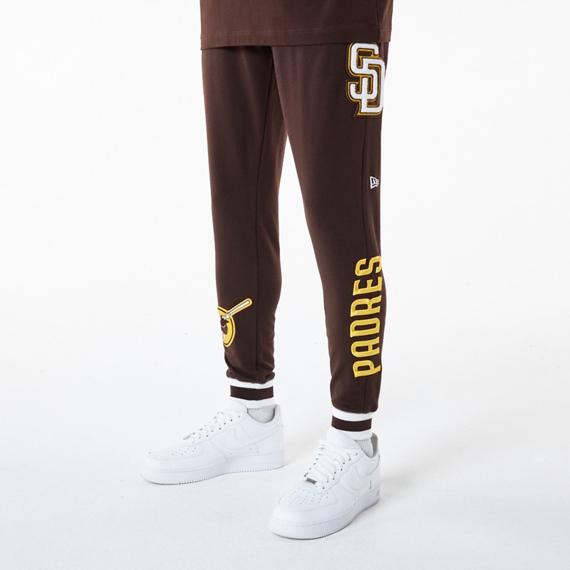 Pantalones Jogger New Era San Diego Padres MLB Logo Select Marrom | FT8260935