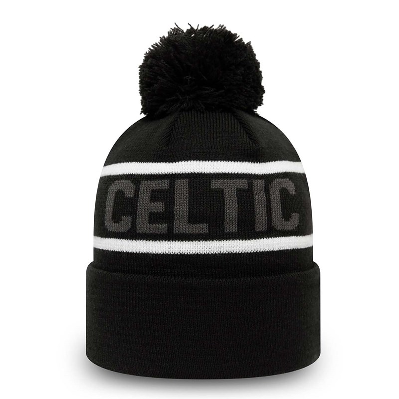 Prendas De Punto New Era Celtic Fc Wordmark Bobble Negros | XH2635908