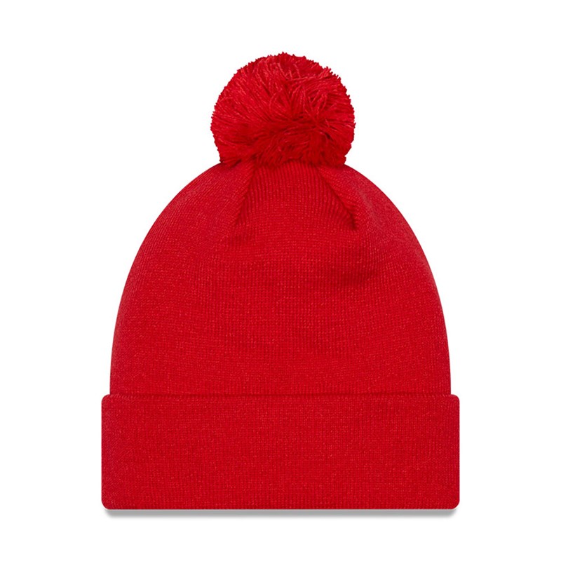 Prendas De Punto New Era Chicago Bulls Infill Bobble Beanie Gorras Rojos | ZA0798641