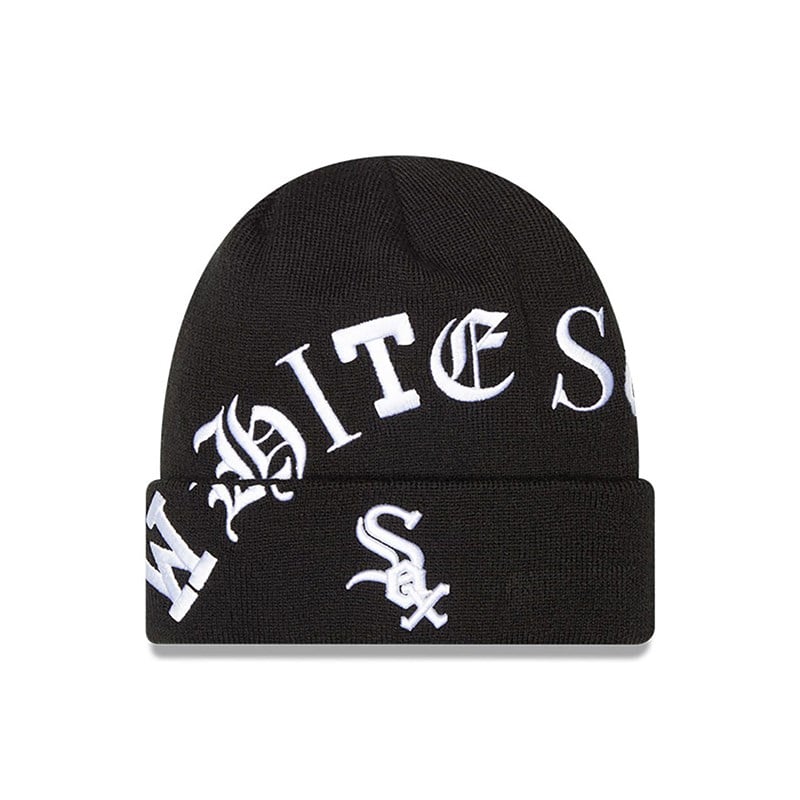 Prendas De Punto New Era Chicago Sox Blackletter Negros | MN9835214