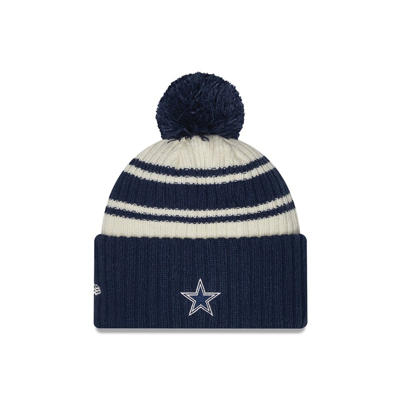 Prendas De Punto New Era Dallas Cowboys NFL Sideline Beanie Gorras Azules | ME5964837