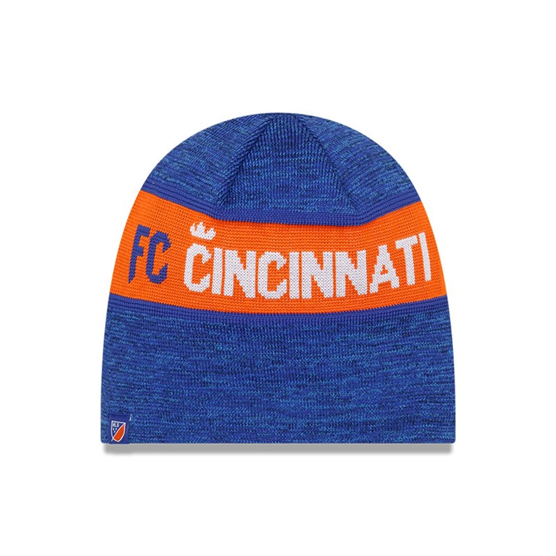 Prendas De Punto New Era Fc Cincinnati Mls Kick Off Beanie Gorras Azules | YW0978163