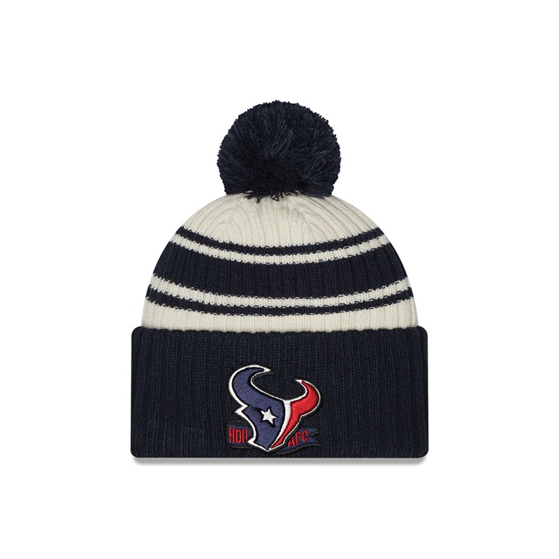 Prendas De Punto New Era Houston Texans NFL Sideline Beanie Gorras Azules | MO8903214