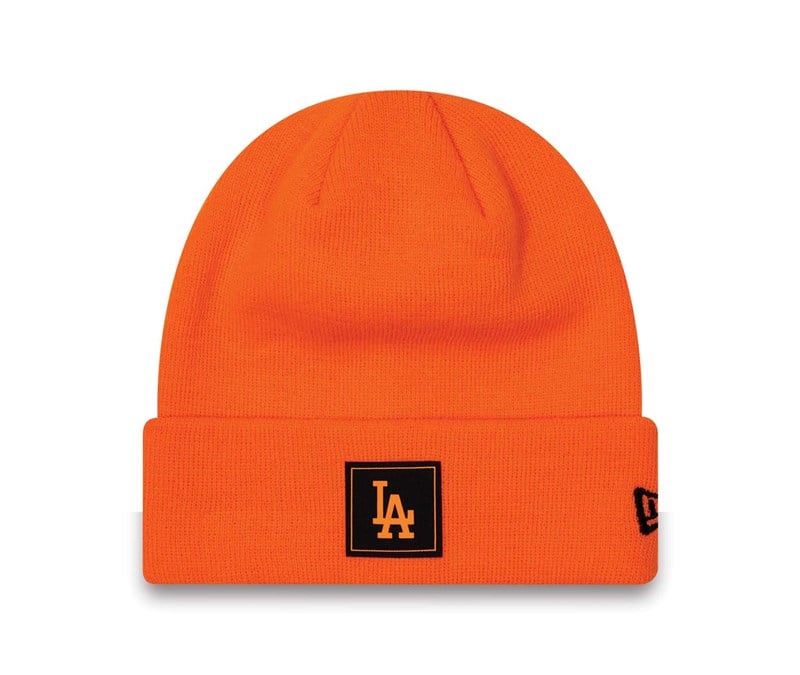 Prendas De Punto New Era La Dodgers Neon Cuff Beanie Gorras Naranjas | IF0512493