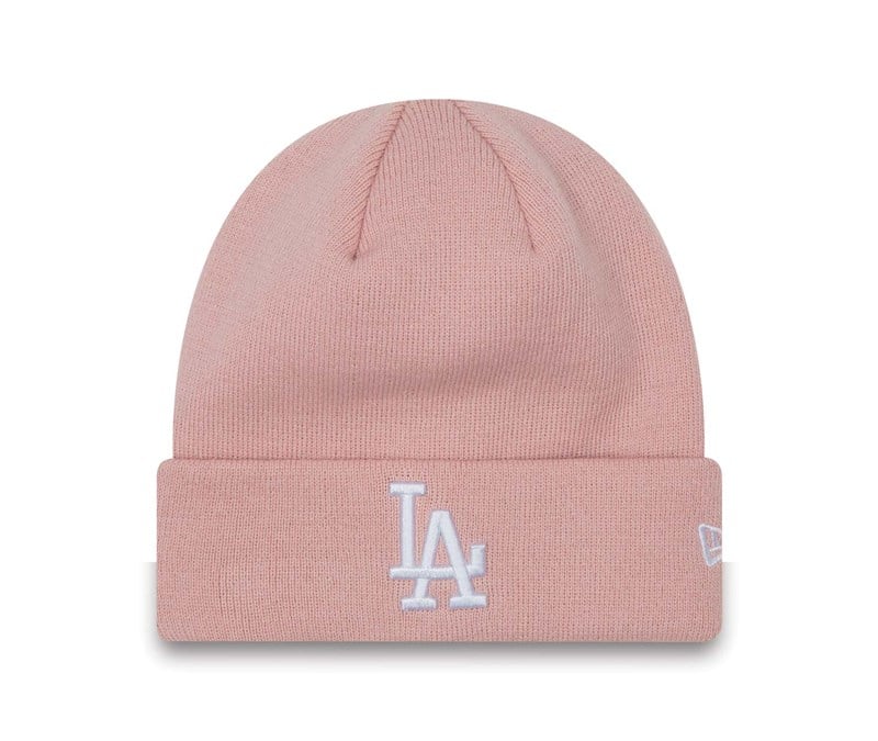 Prendas De Punto New Era La Dodgers Womens League Essentials Cuff Beanie Gorras Rosas | CH5679234