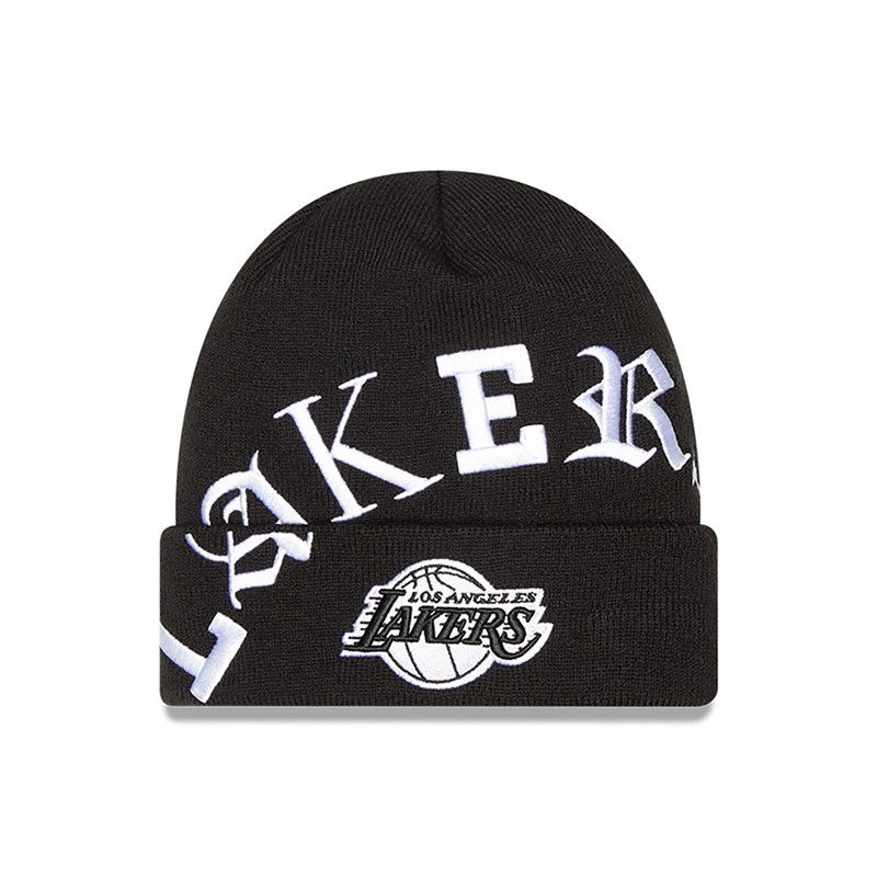 Prendas De Punto New Era La Lakers Blackletter Negros | OL5203748